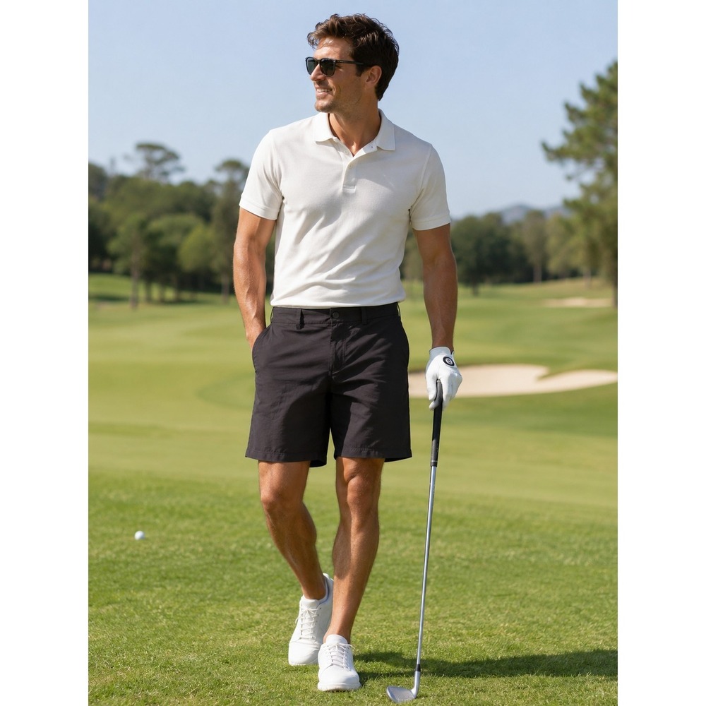Lululemon Commission Classic Fit Short 9" Warpstreme Black Men's Size 32
